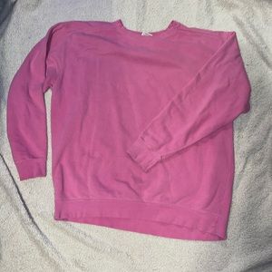 WOMENS pink “comfort colors” sweatshirt